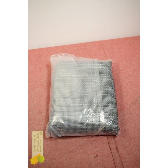 Sun Zero 84x52" Kline Burlap Weave Thermal Blackout Grommet Curtain Panel Navy* - Picture 4 of 4